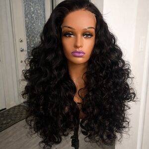 Luxurious Black Curly Wig